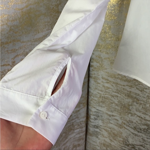 Zara basic💯% Cotton long sleeve with back embroidered flower size M - Picture 4 of 4